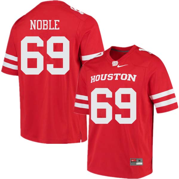 Men #69 Will Noble Houston Cougars College Football Jerseys Sale-Red